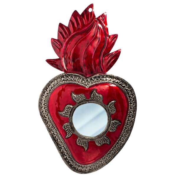 Heart Mirror Red