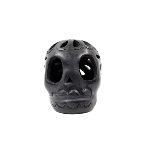 Black Clay Skull Mini