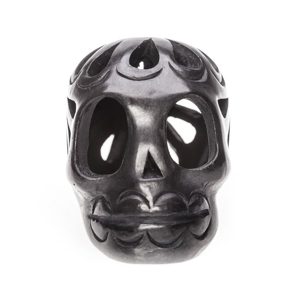 Black Clay Skull